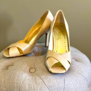 BCBG Cream Heels